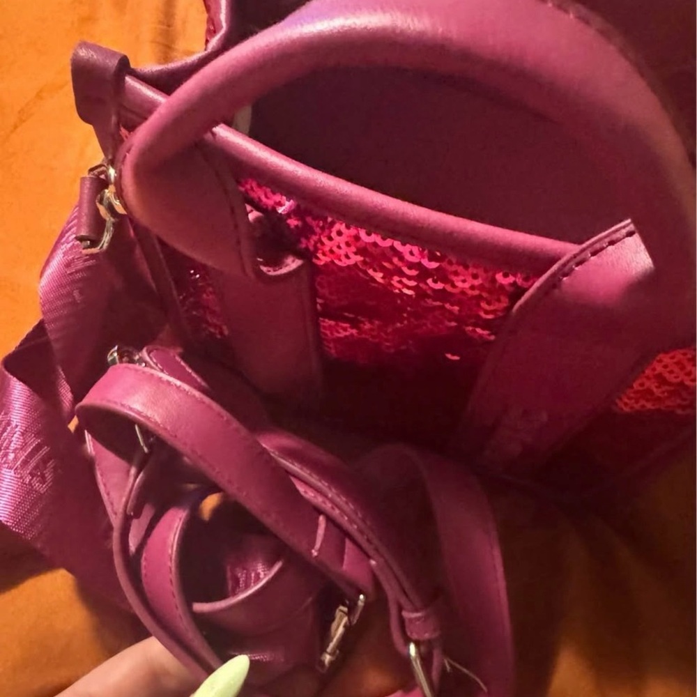 Steve Madden Fuchsia Sequin Mini Bag - Picture 3 of 4